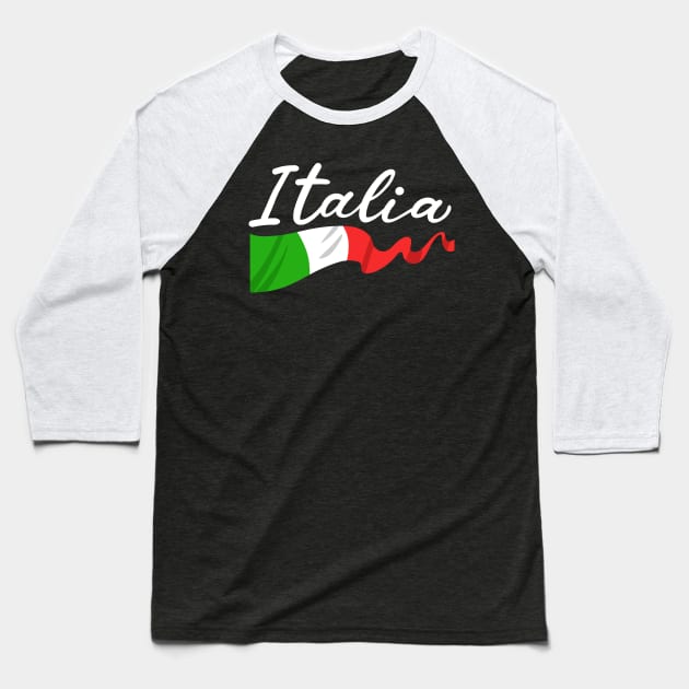 Italia Baseball T-Shirt by KAWAIITEE